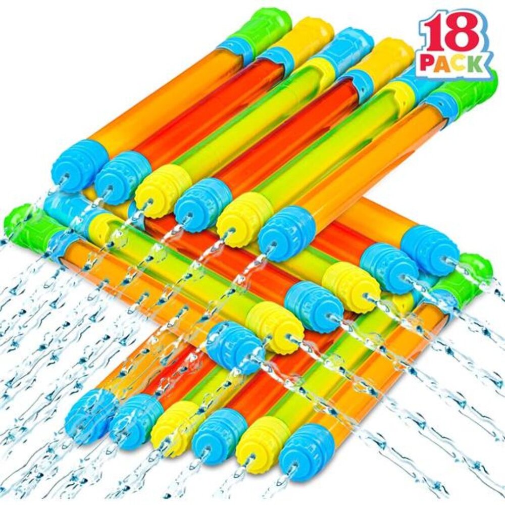 Kids 18 Pack 16.5'' Water Gun,‎ Super Soaker Blaster Squirt Summer Bulk Guns